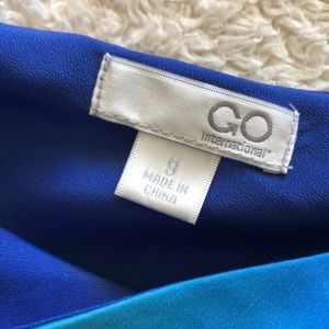 Blue One Shoulder Semi-formal dress